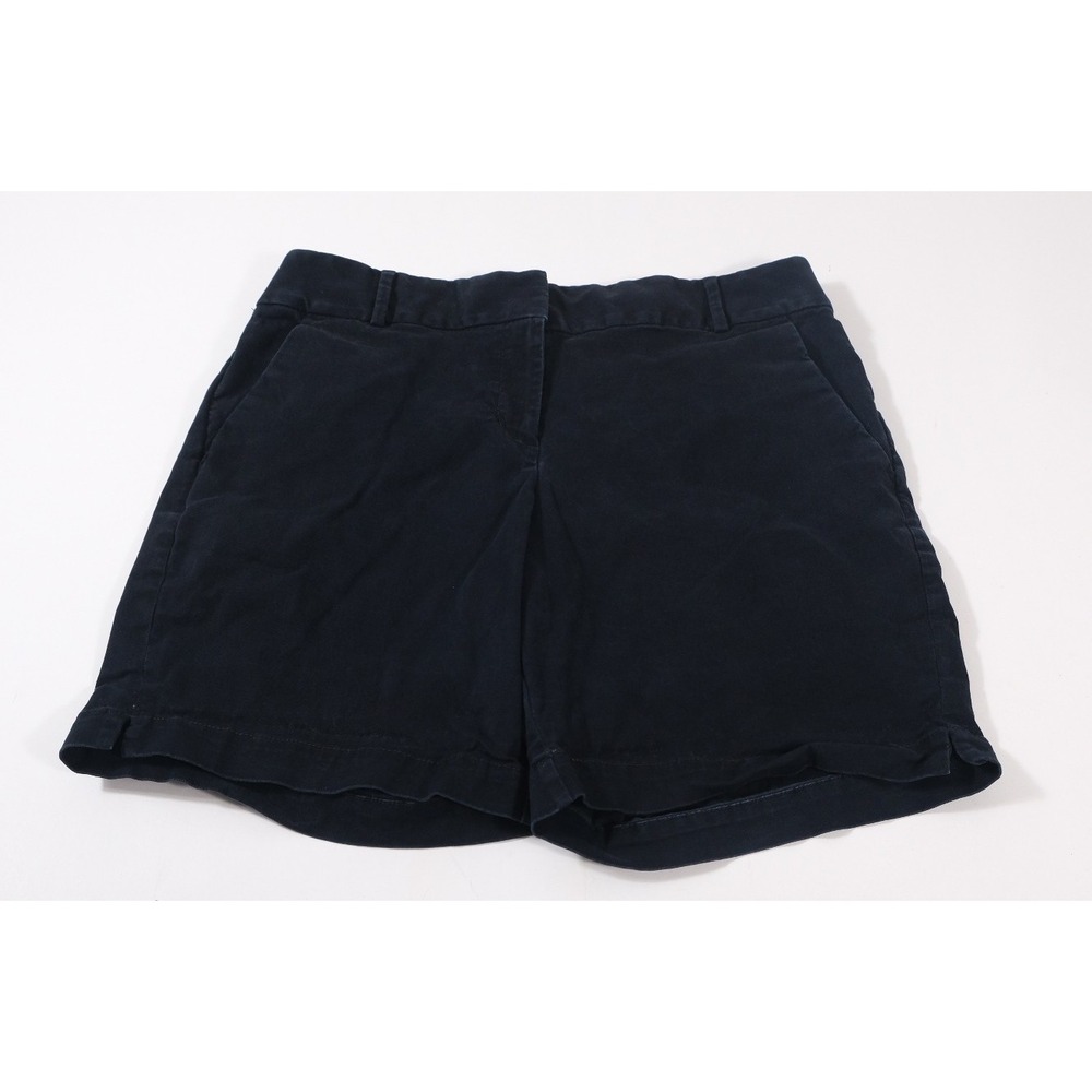 LOFT Shorts Womens 10 Navy‎ Blue The Riviera Short Chino Casual Mid Rise Stretch
